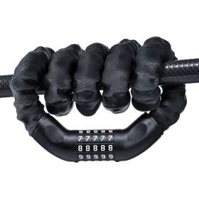 Bike Chain Lock, 5-Digit Combination Heavy Duty Anti-Theft Security Bike Lock, Long Resettable Keyless Bicycle Lock For Ebikes, Motorcycles, Scooters,
