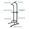 Power Tower Dip Station Adjustable Height Heavy Duty Multi-Function Fitness Training Equipment