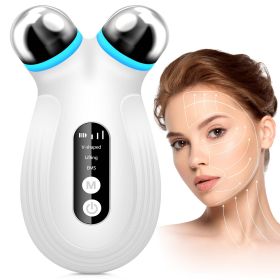 Anti Aging And Wrinkles Microcurrent Facial Device, Boost Skin Care Absorption (Color: White)
