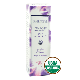 TONER for Sensitive Skin - Organic Vegan Rose Grapefruit (Lid: Cap)