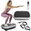 Vibration Exercise Machine With Resistant Bands Remote Control Whole Body Vibration Platform Workout Equipment Home Fitness Training Equipment For Wei